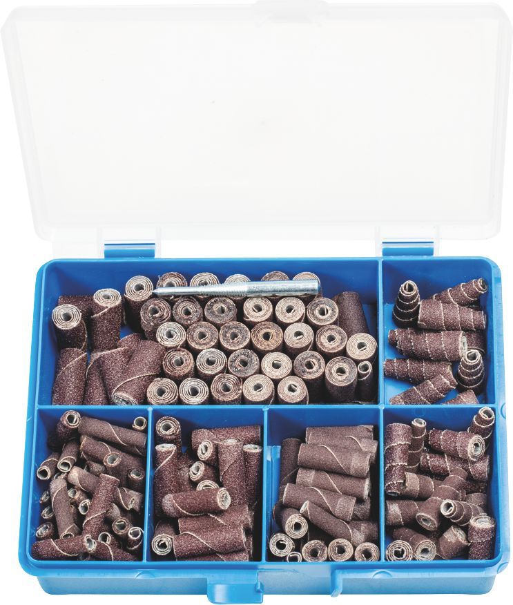 PFERD POLIROLL SET 150 PIECES WITH ARBOR